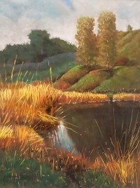 Kamran Ahmed, 18 x 24 Inch, Pastel On Paper, Landscape Painting, AC-KMA-032